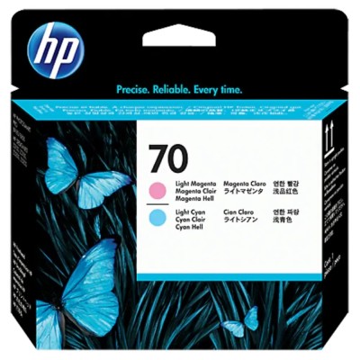 Original HP 70 Light Magenta and Light Cyan Printhead (C9405A)