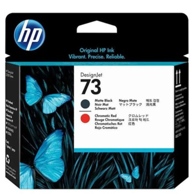 Original HP 73 Matte Black & Chromatic Red Printhead (CD949A)