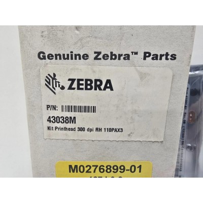 Genuine Zebra 110PAX3 300 DPI Right-Hand Thermal Printhead (OEM P/N: 43038M / 43038-1M)