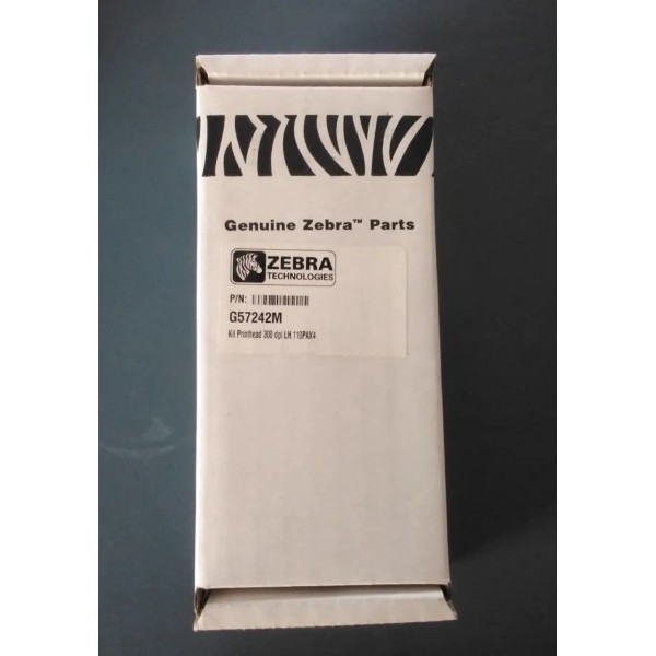 Genuine Zebra 110PAX4 300 DPI Left-Hand Thermal Printhead (OEM P/N: G57242M / 57242M)